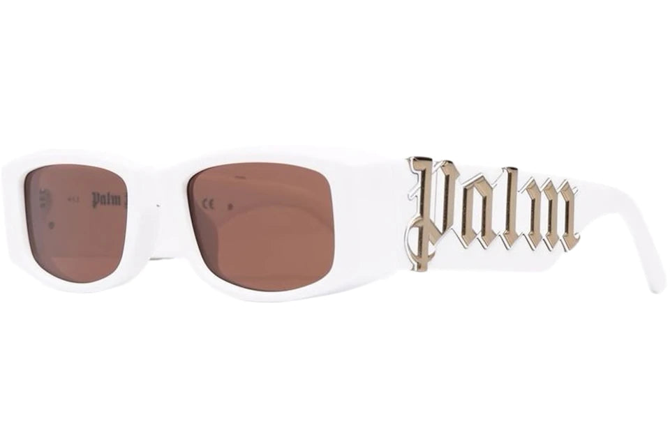 Palm Angels Angel Rectangle Frame Sunglasses Grey