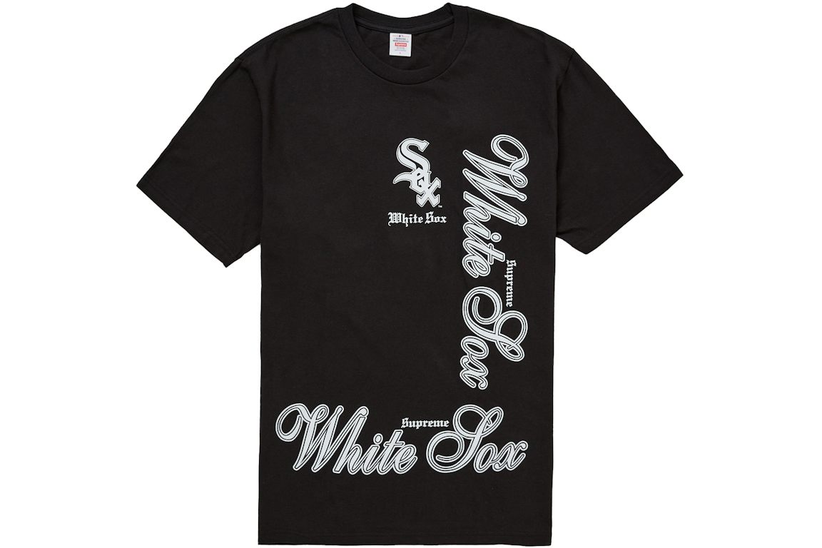 Supreme MLB Teams Sox Tee ' Black'