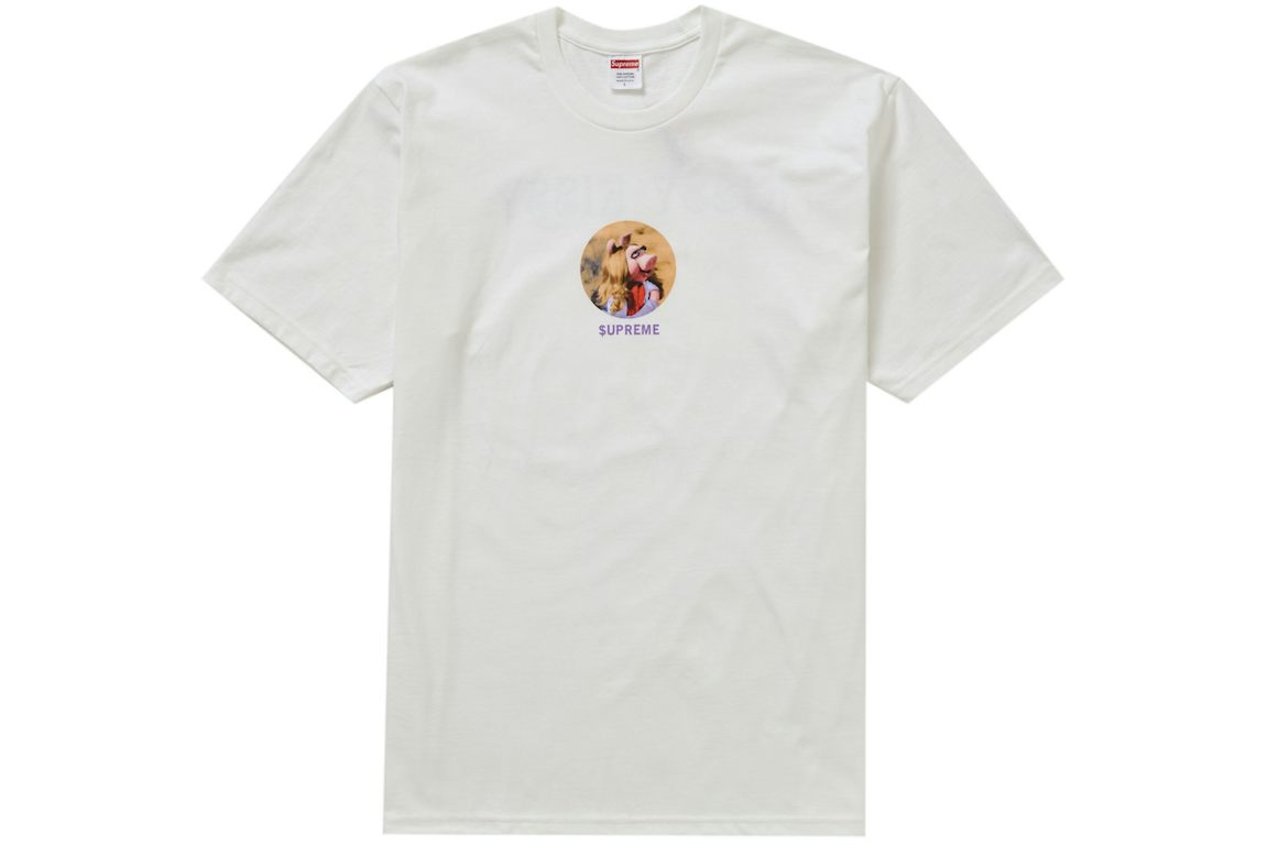 Supreme Miss Piggy Black T-Shirt 'White'