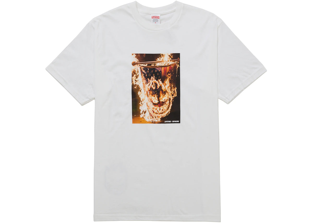 Supreme-Supreme x Spitfire SS26 Flag T-Shirt 'White'