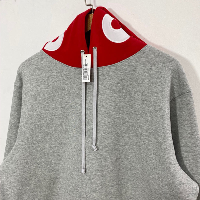 Supreme Contrast Hooded Sweatshirt Heather Grey
