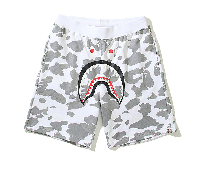 BAPE City Shark Camo Sweat Shorts