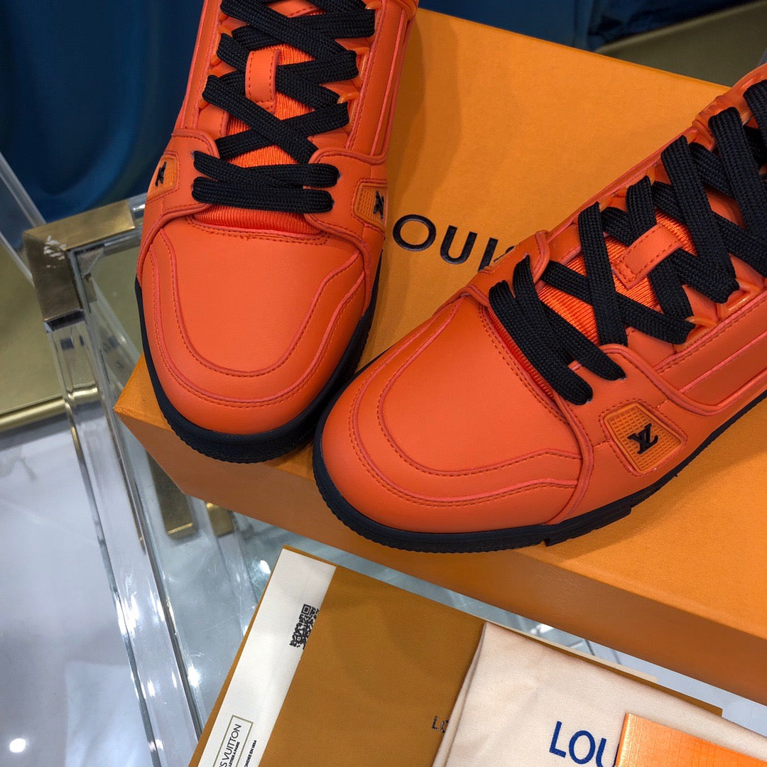 Louis Vuitton LV Trainer Orange Black