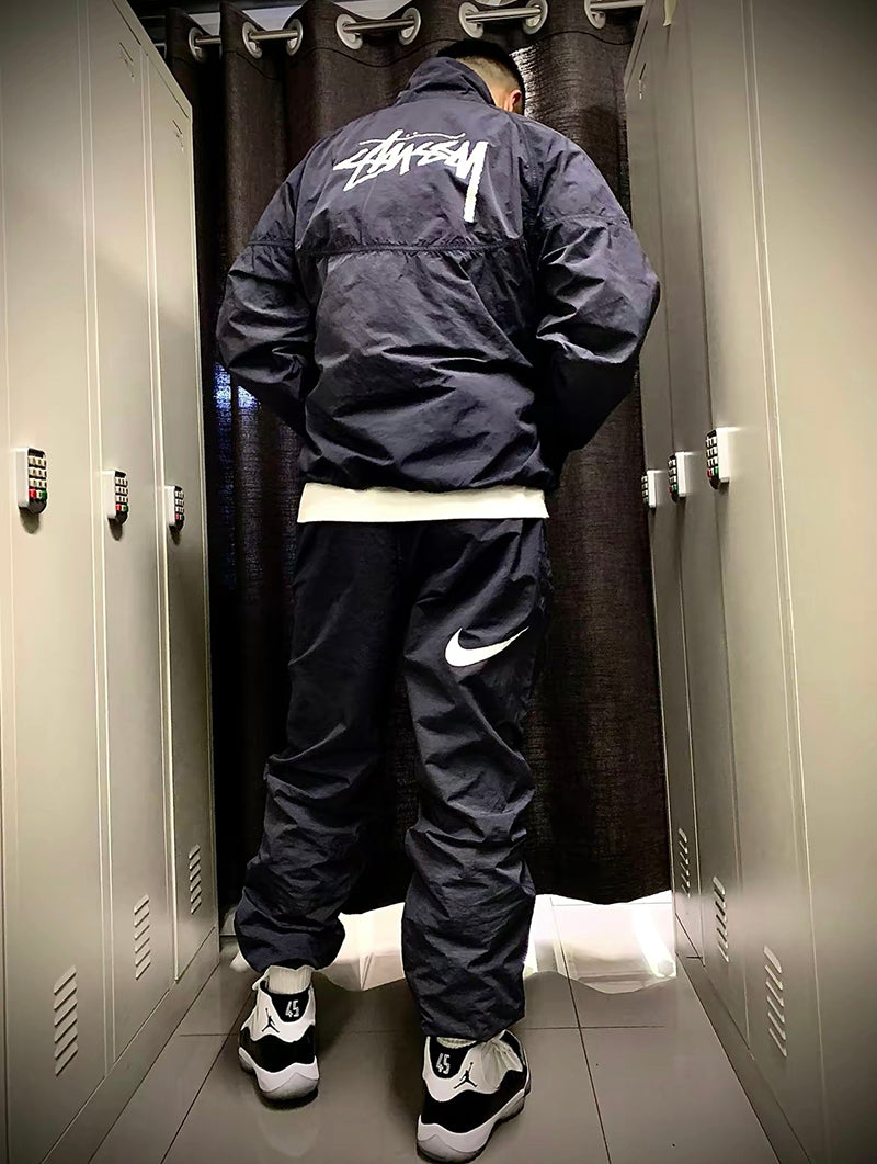 Nike x Stussy Windrunner Jacket Off Noir