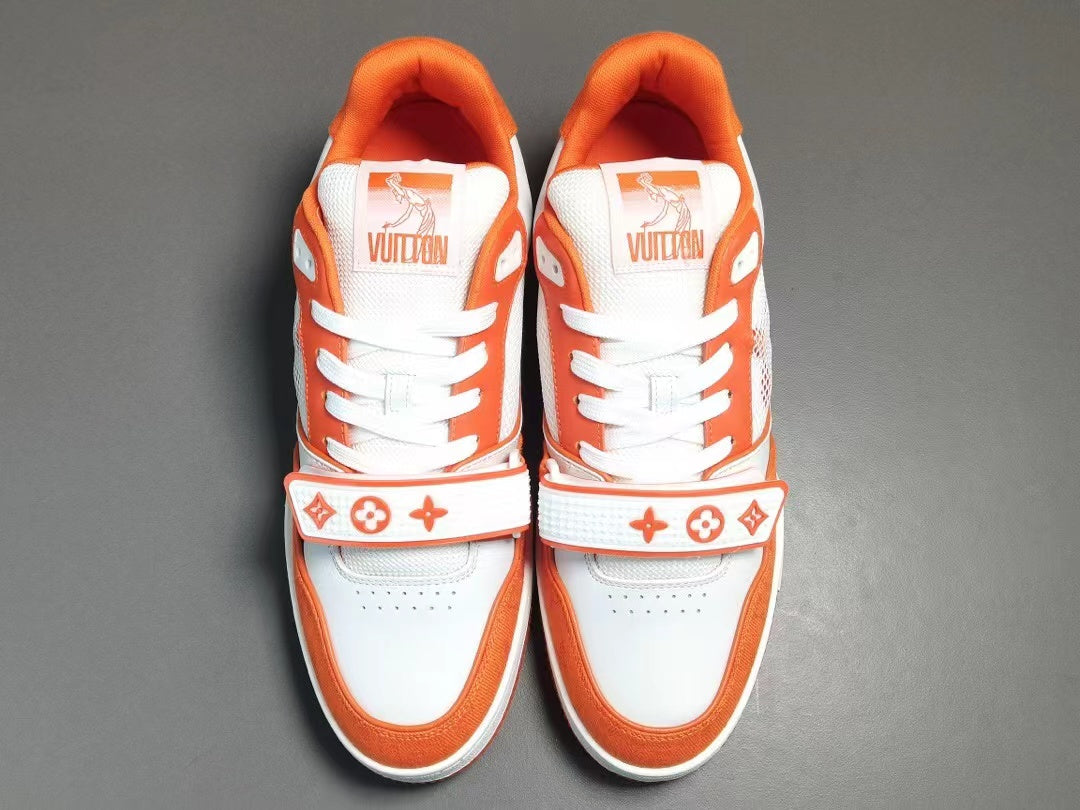 Louis Vuitton Trainer Monogram Denim Orange