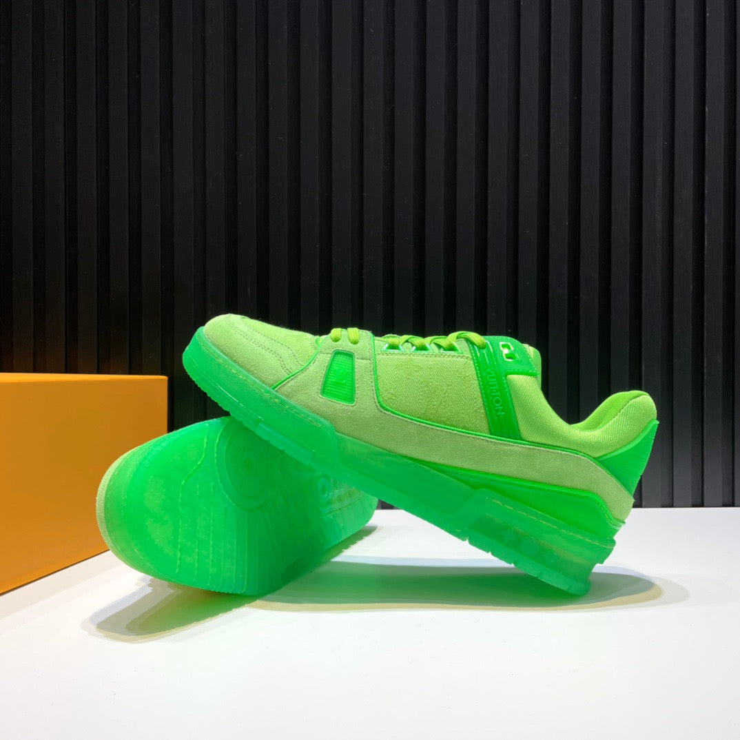Louis Vuitton LV Trainer Fluroescent Green