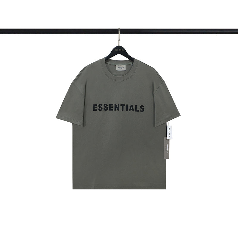 Fear of God Essentials Boxy T-Shirt Applique Logo 'Rain Drum'