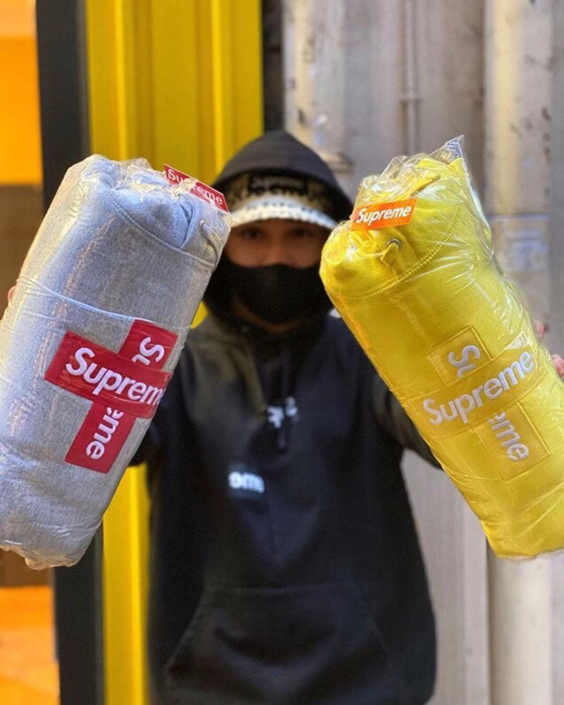 Supreme Cross Box Logo Hooded Sweatshirt