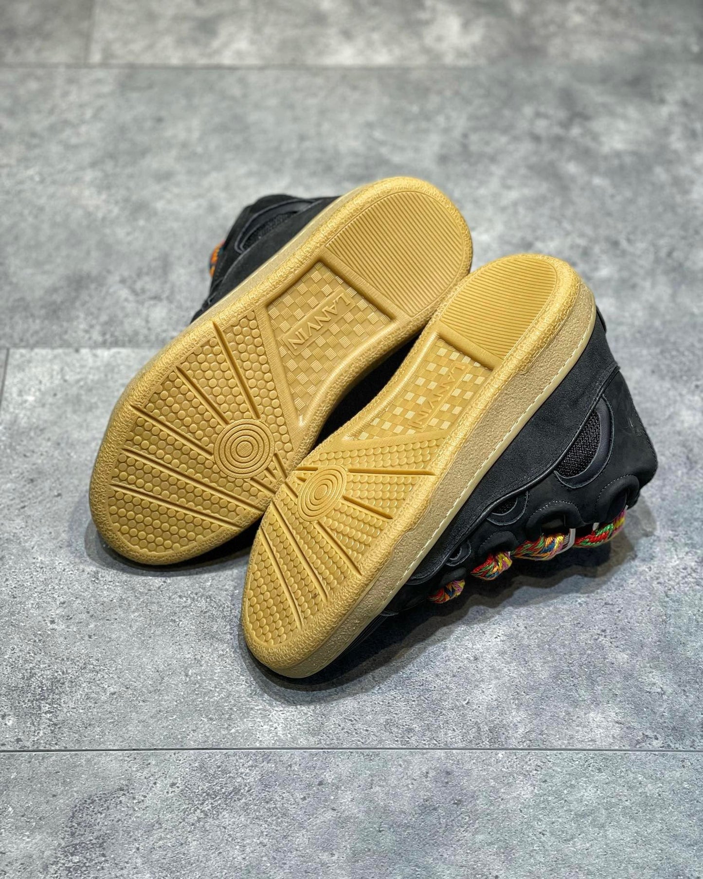 Lanvin Leather Curb Black