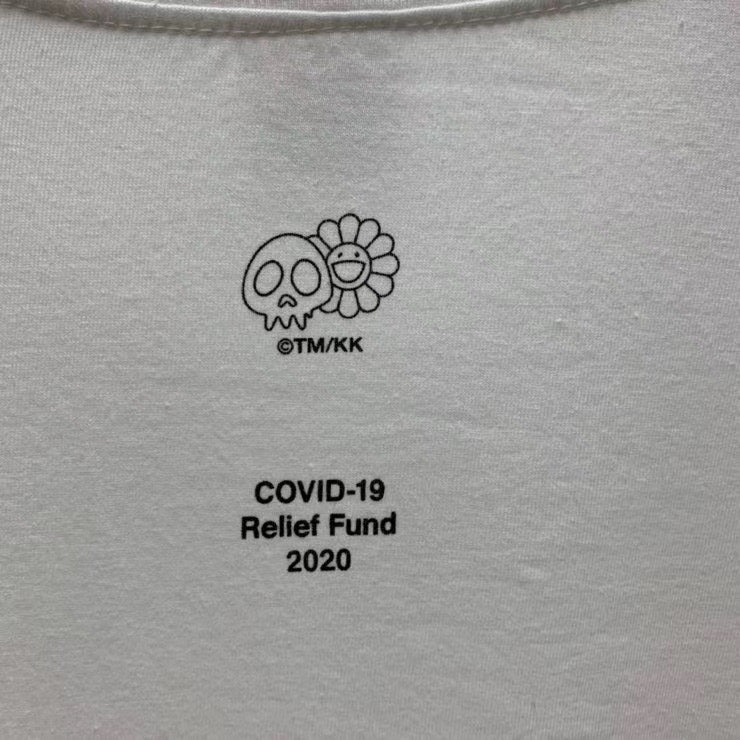 Supreme Takashi Murakami COVID-19 Relief Box Logo Tee White