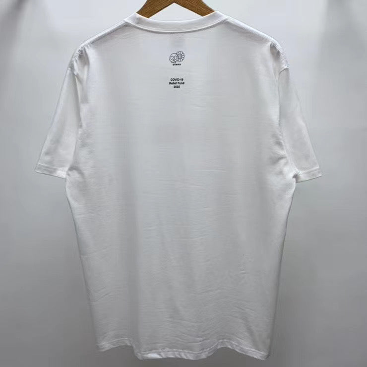 Supreme Takashi Murakami COVID-19 Relief Box Logo Tee White