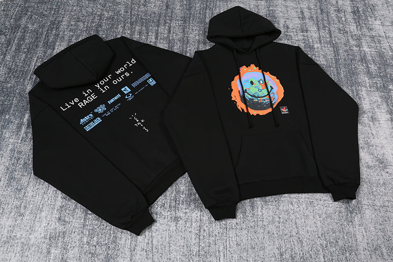 Travis Scott The Scotts World Hoodie Black