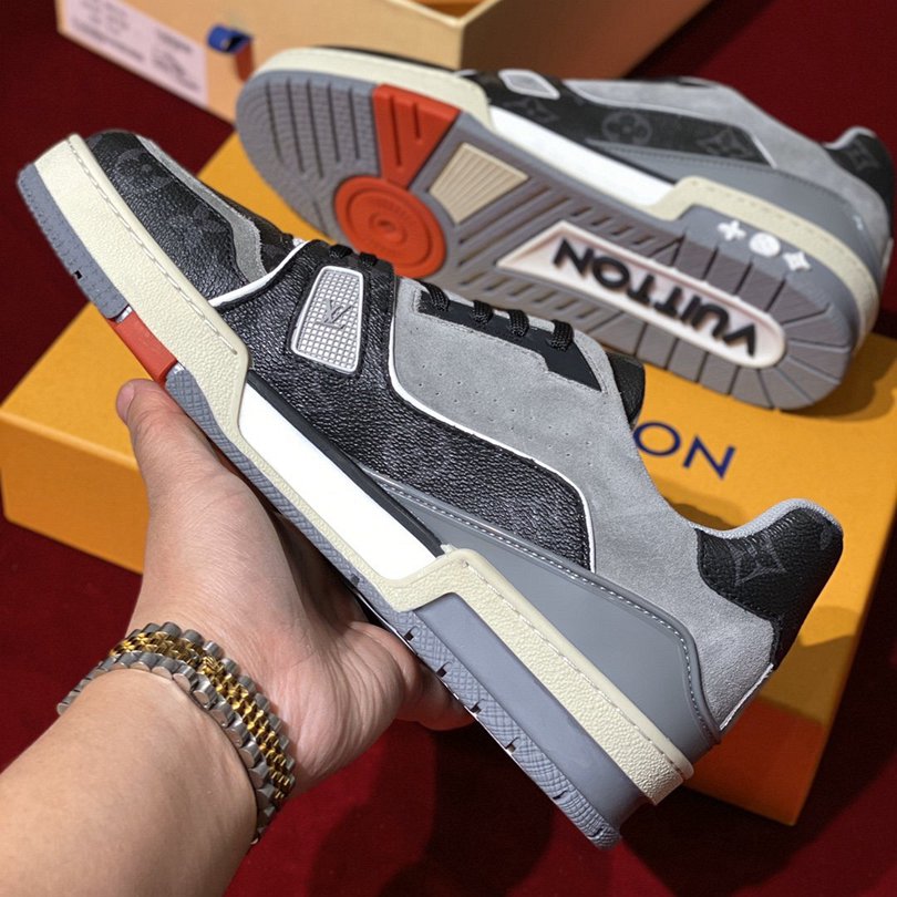 Louis Vuitton Trainer Low 'Black Grey'