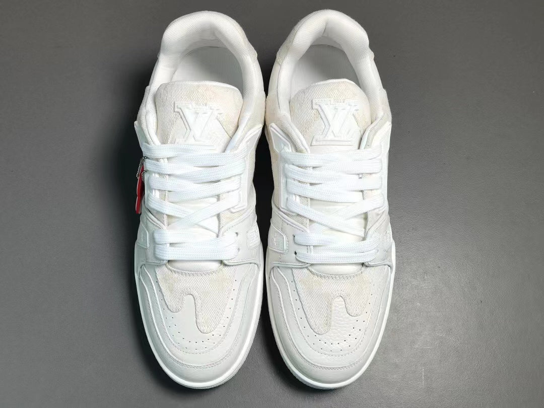 Louis Vuitton LV Made Trainer Monogram Denim White