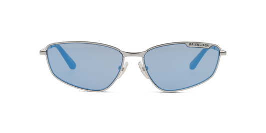 BALENCIAGA BB0277S Silver/Sky Blue