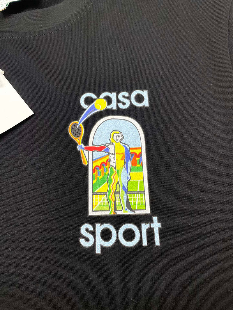 CASABLANCA Le Jeu Coloré T-Shirt Black