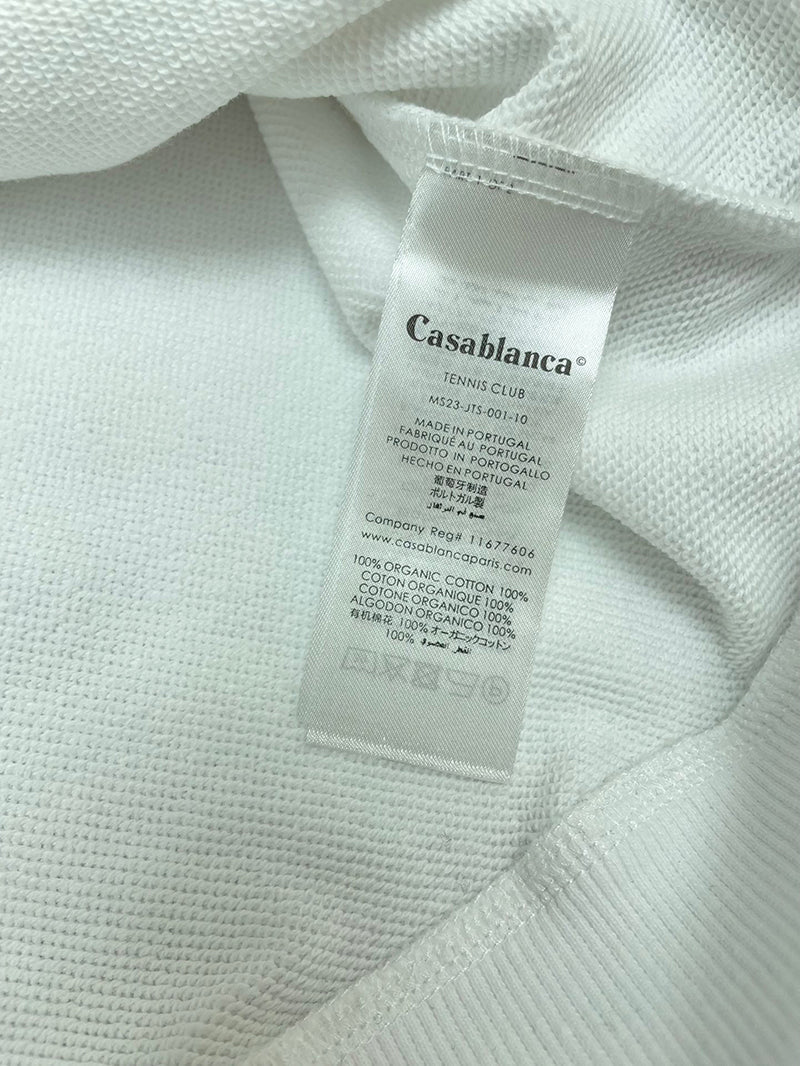 Casablanca Tennis Club Icon Hoodie White