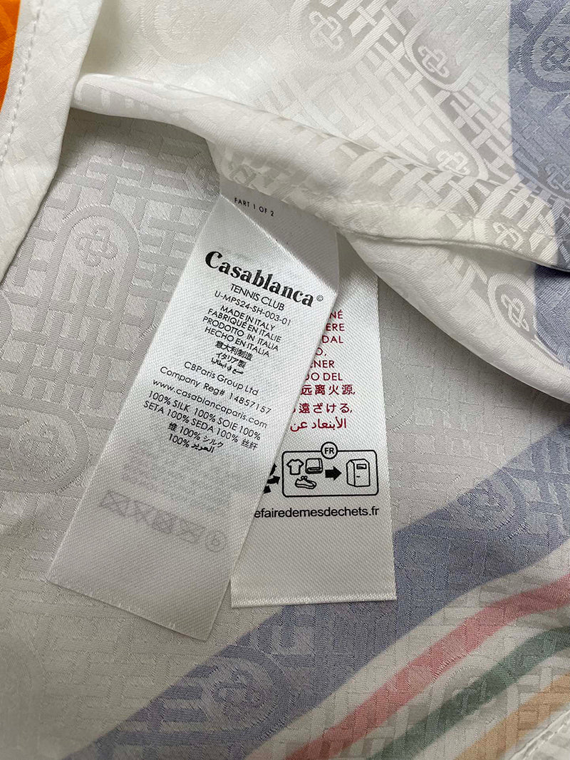CASABLANCA Tennis Club IconSilk Shirt