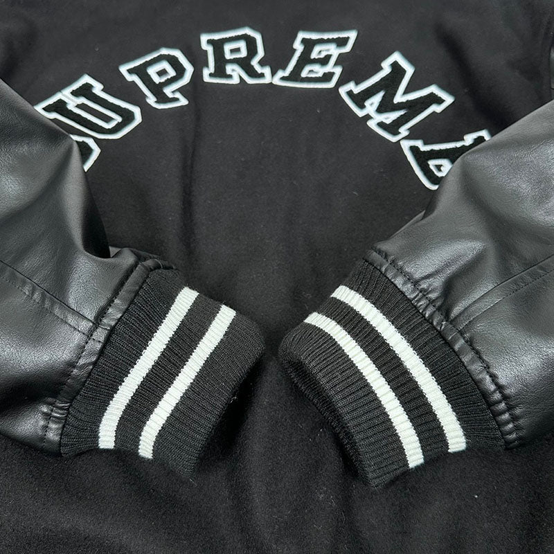 Supreme Tiger Varsity Jacket Black