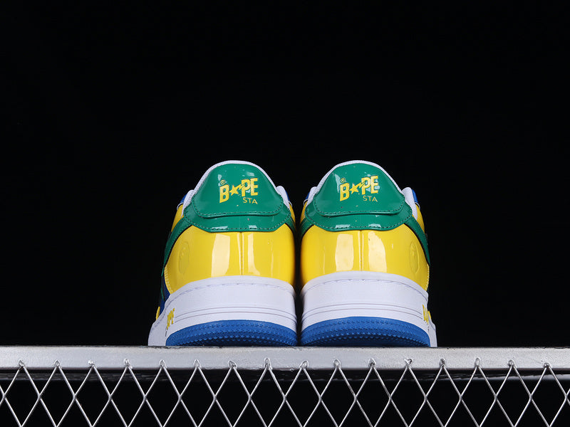 A Bathing Ape Bape Sta FS-001 Low 'Yellow Blue Green'