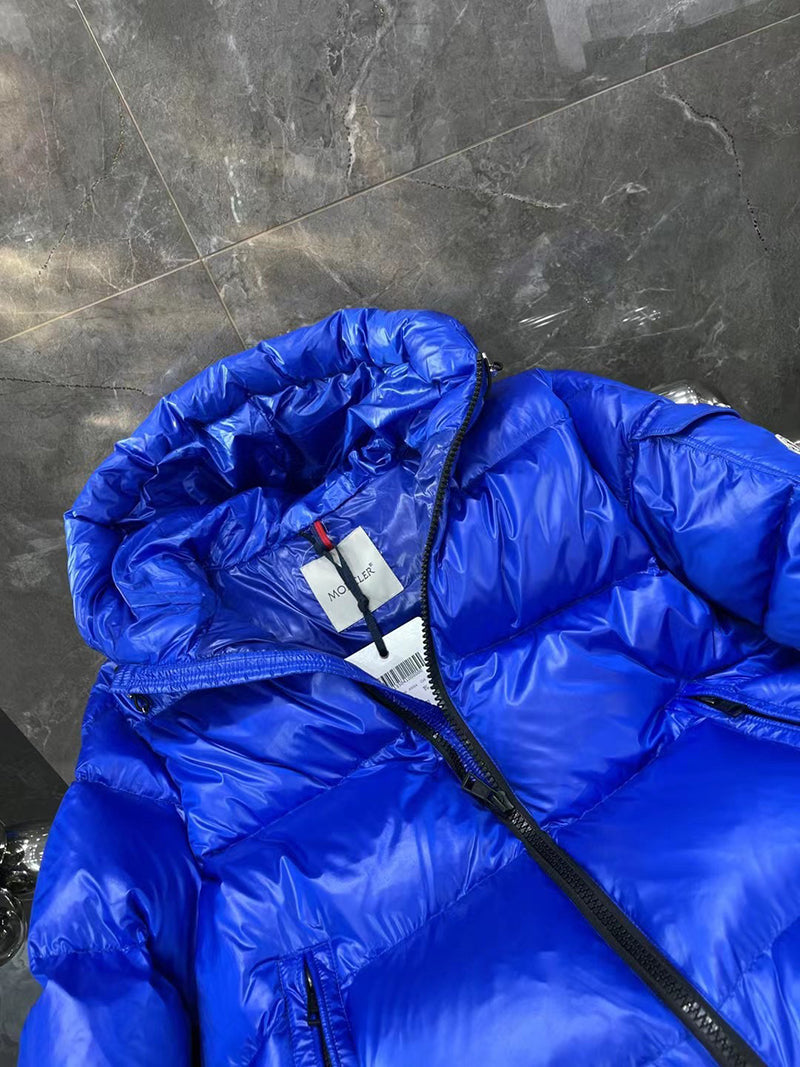 Moncler Ecrins Blue Nylon Down Jacket