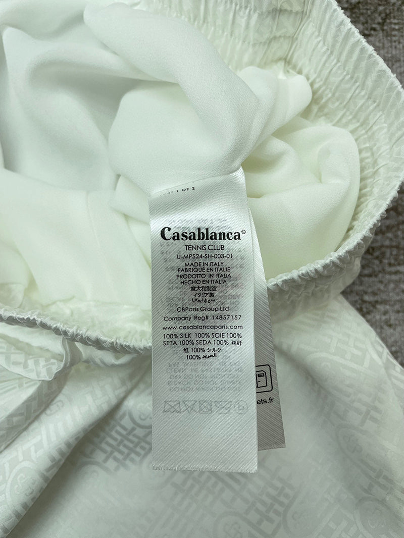 CASABLANCA Casa Way Printed Silk Short