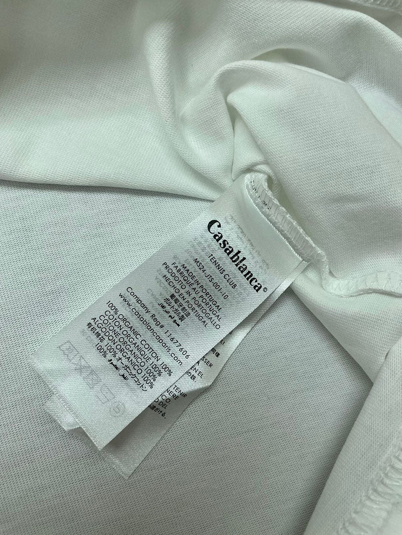 CASABLANCA Gradient Stripe Ringer T-Shirt White