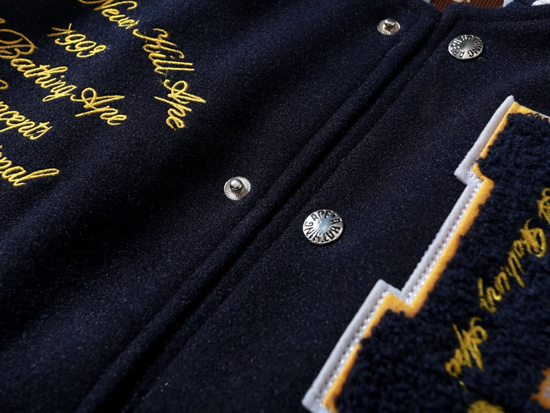 BAPE x Concepts Varsity Jacket Navy