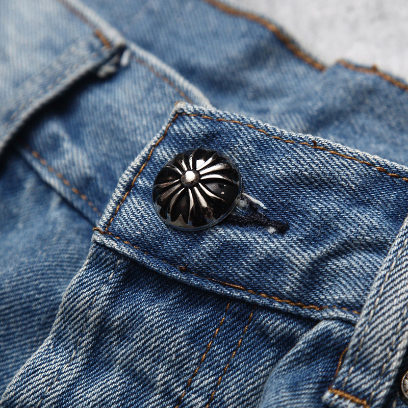 Chrome Hearts Vintage Levi's Stencil Cross Patch Denim