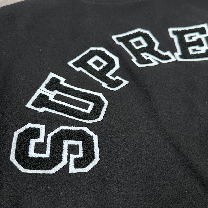 Supreme Tiger Varsity Jacket Black