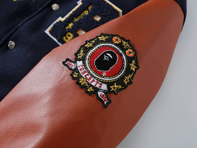 BAPE x Concepts Varsity Jacket Navy