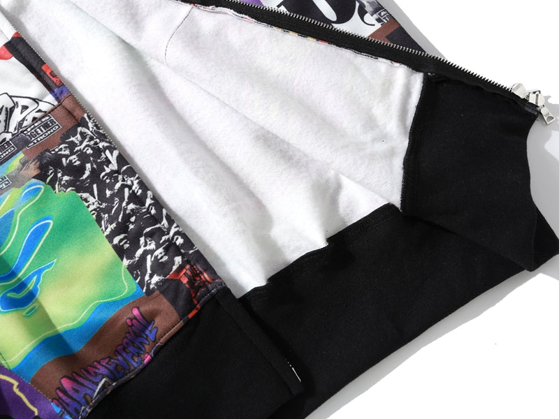 BAPE Album Monogram Shark Hoodie Multicolor