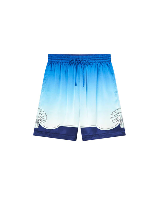 CASABLANCA Place Vendome Silk Shorts