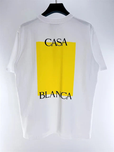CASABLANCA Yellow Block T-Shirt