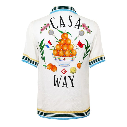 CASABLANCA Casa Way Printed Silk Shirt