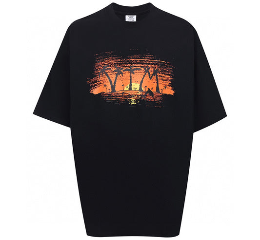 VETEMENTS Palmtree T-shirt | Black
