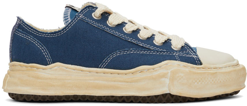 Maison Mihara Yasuiro Baker OD OG Sole Canvas Low Blue