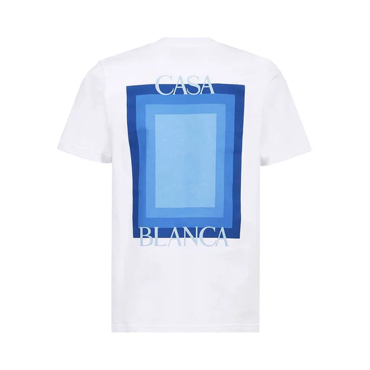 CASABLANCA Gradient Stacked Logo T-Shirt White