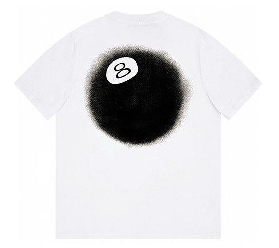 Stussy 8 Ball Fade T-Shirt White