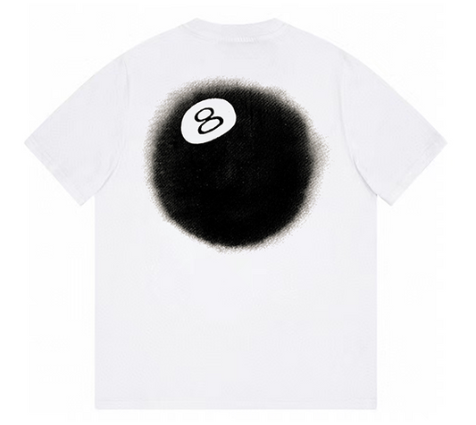 Stussy 8 Ball Fade T-Shirt White