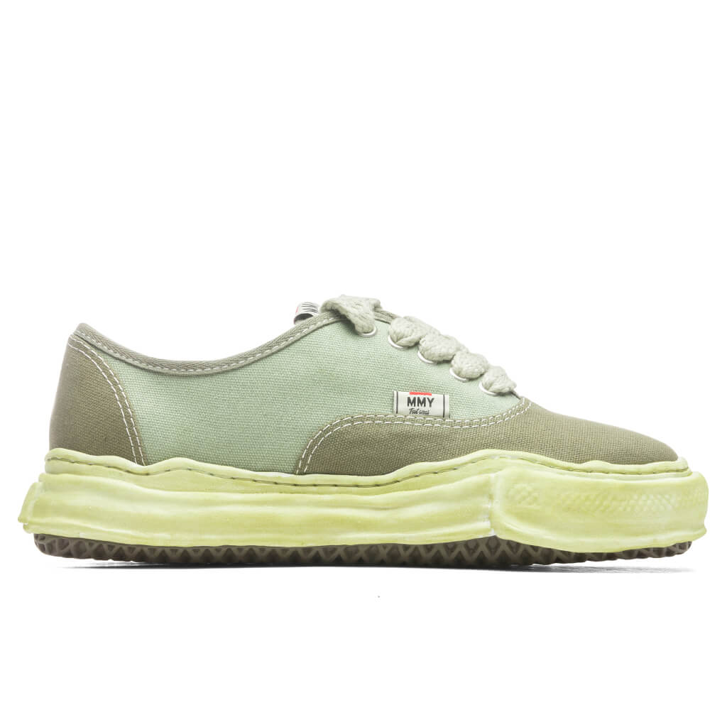 Maison Mihara Yasuiro Baker OG Sole Over Dyed Canvas Low Green