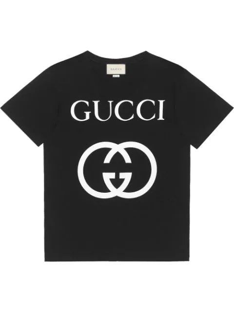 GUCCI Oversized Interlocking G T Shirt Black