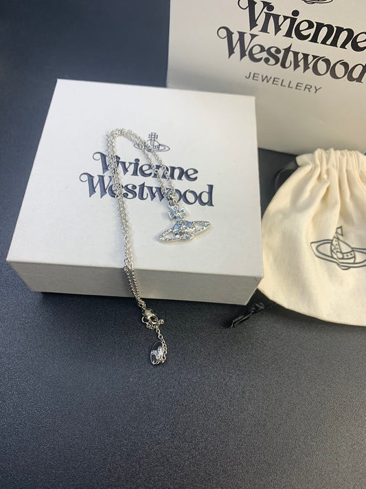 Vivienne Westwood Rivet Saturn Blue Diamond Set