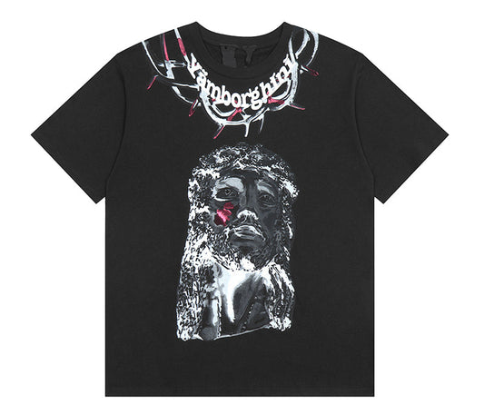 Vlone Yams Day Jesus Piece T-shirt Black
