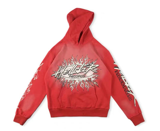 Hellstar Records Hoodie Red