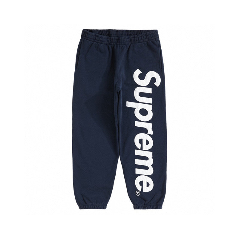Supreme Satin Applique Sweatpant (FW24) Navy