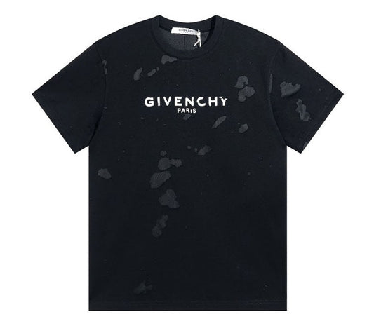Givenchy Distressed Logo Printed Oversized T-Shirt Black