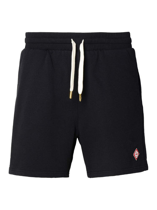 CASABLANCA Logo Emblem Shorts Black