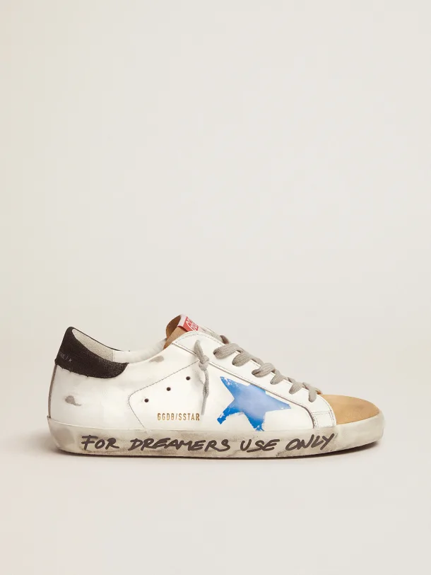 Golden Goose Super-Star printed blue star
