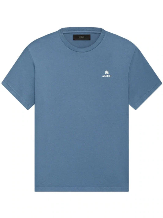 AMIRI MA Bar Club logo Tee Blue